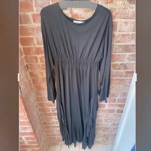 FB Beach maxi black lightweight dress
